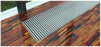 Mřížka podlahového konvektoru Korado KORAFLEX 080/16 příčná, hliník tmavý bronz PM-08016-R11100